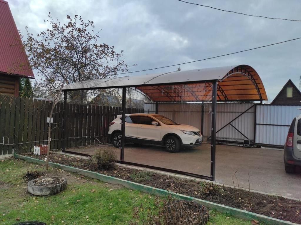 Прозрачные шторы ПВХ для навеса под автомобиль в Черни